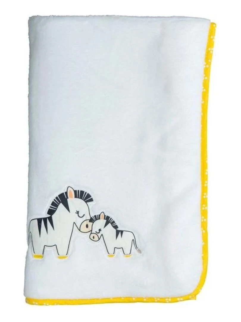 Couverture en velours blanc SAUTHON Blanc