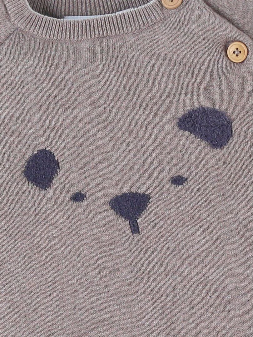 Combinaison en tricot  chiné   Noukie's   Marron