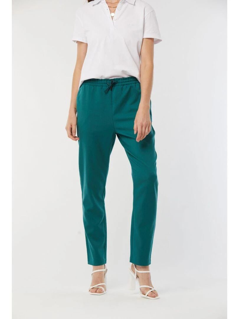 Lee Cooper   Pantalon lyocell regular GURI   Vert bouteille