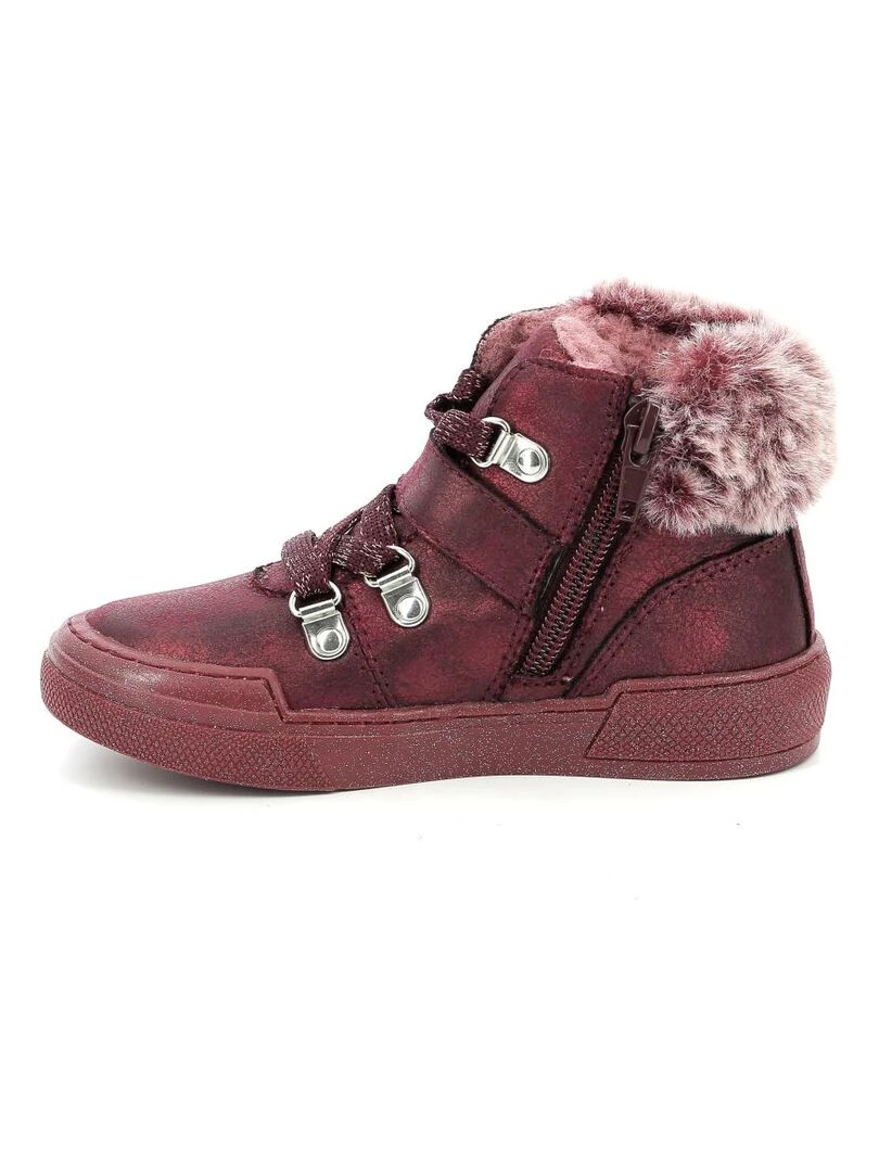 Boots Synthetique Arisnow   Bordeaux