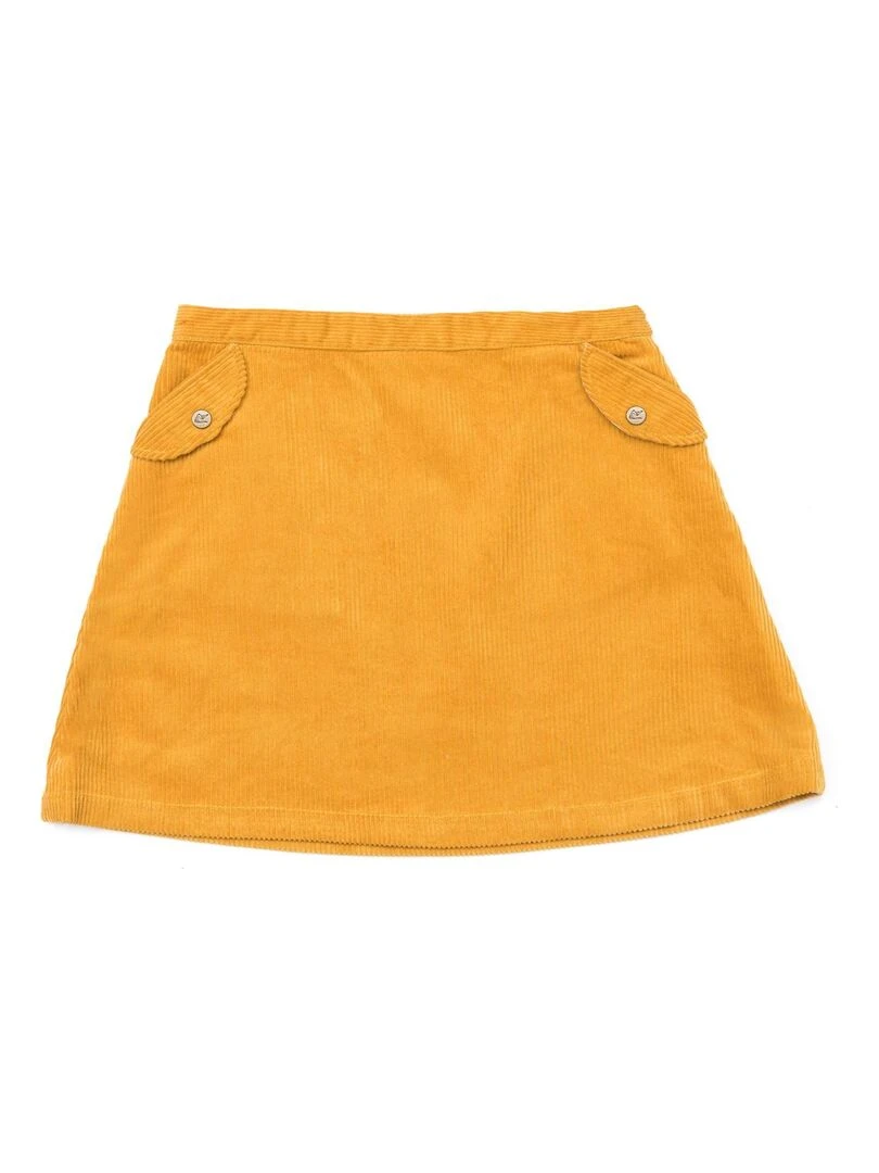 Jupe Velours Jaune Fille  VANESSA   'LA FAUTE A VOLTAIRE'   Jaune