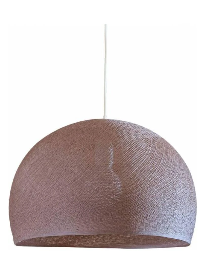 Abat jour coupole nude 50 et sa suspension simple Vieux rose