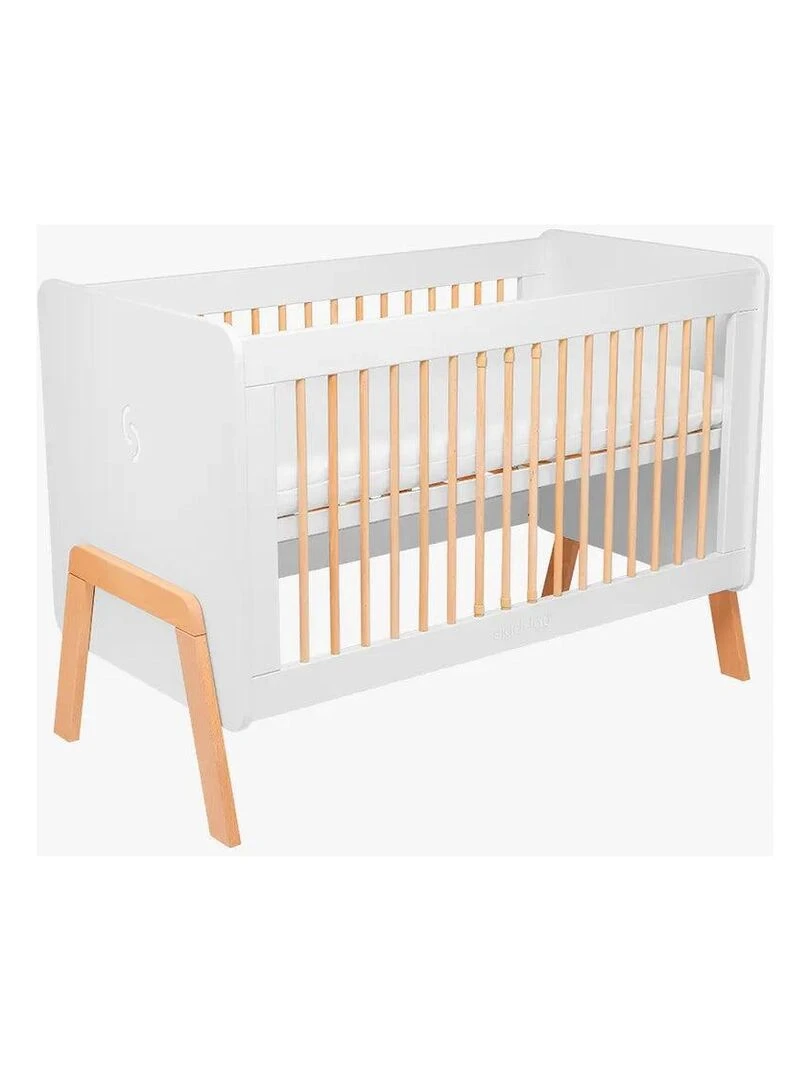 Lit d'enfant en bois évolutif "Krubb" de la naissance à  4 ans gris   Gris