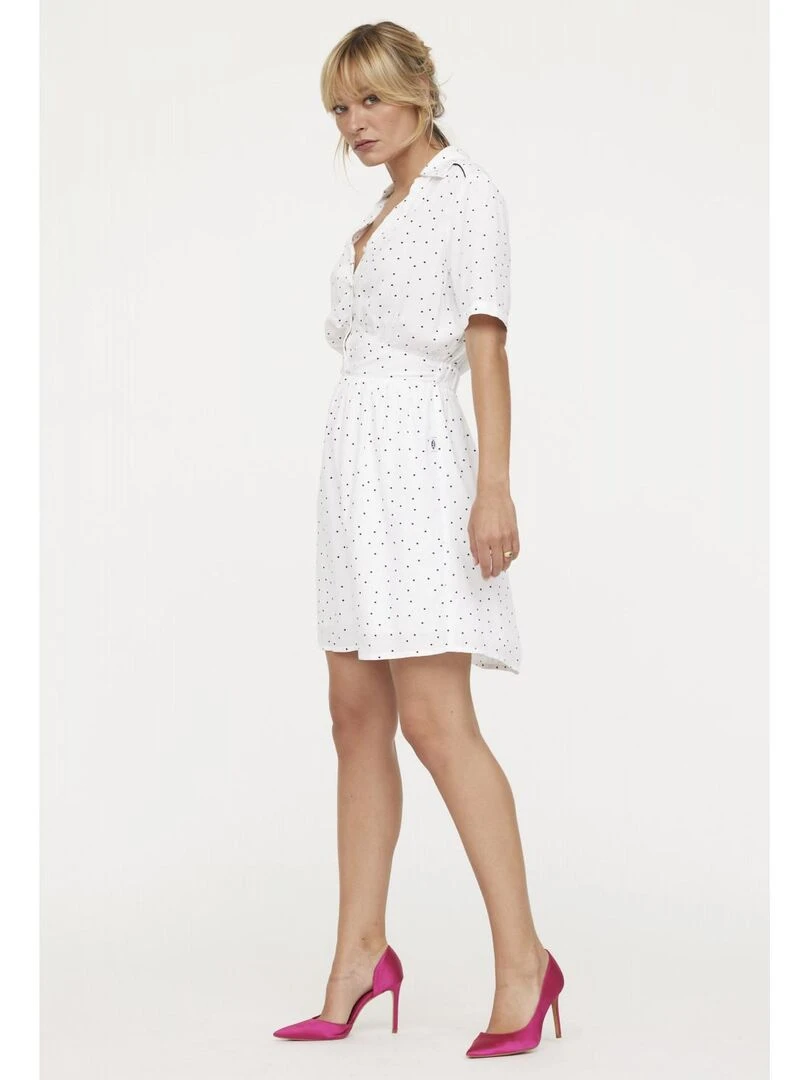 Lee Cooper Robe manches courtes viscose LIRA Blanc