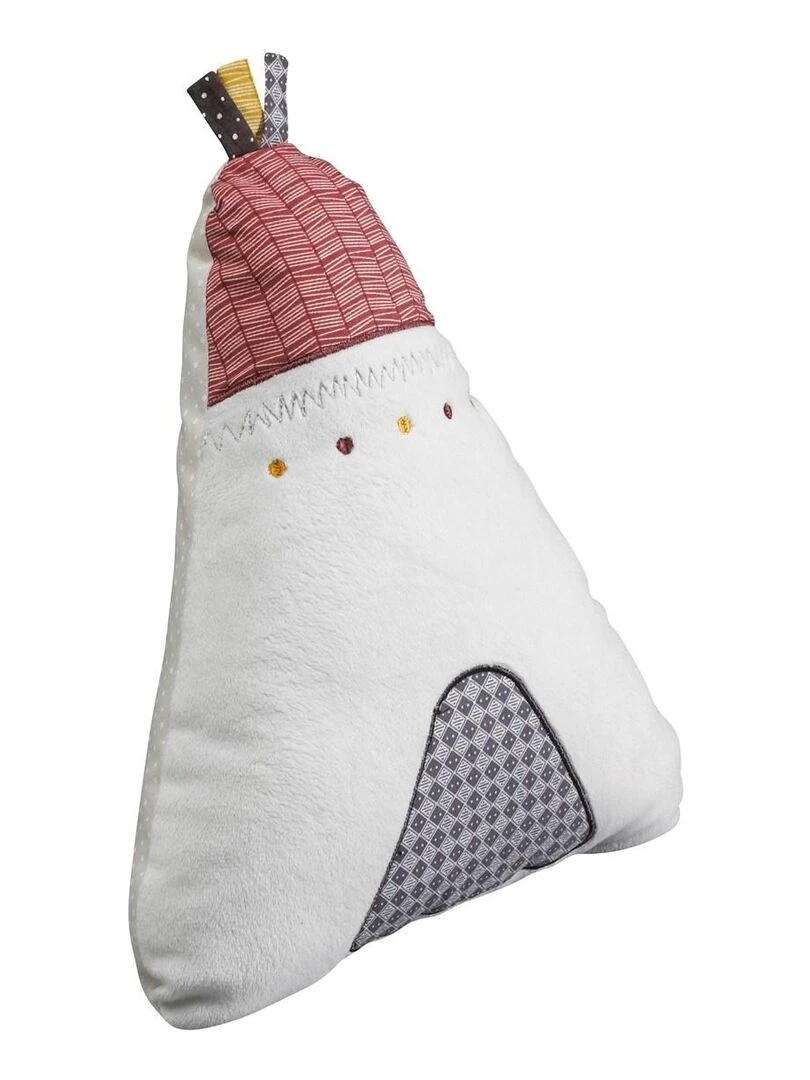 Coussin déco Tipi 27x22cm en polyester blanc   SAUTHON   Blanc