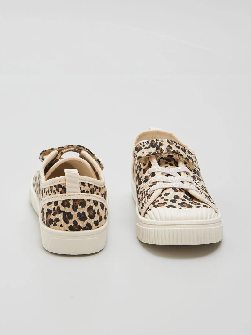 Baskets en toile   Léopard