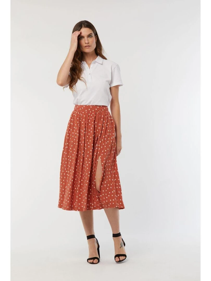 Lee Cooper   Jupe viscose regular PYA   Orange