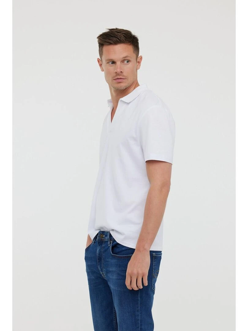 Lee Cooper Polo manches courtes coton regular BAYO MC Blanc