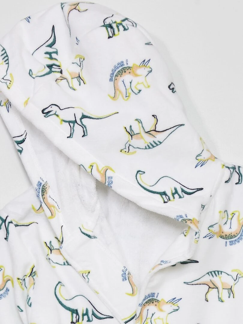 Peignoir en éponge   Blanc