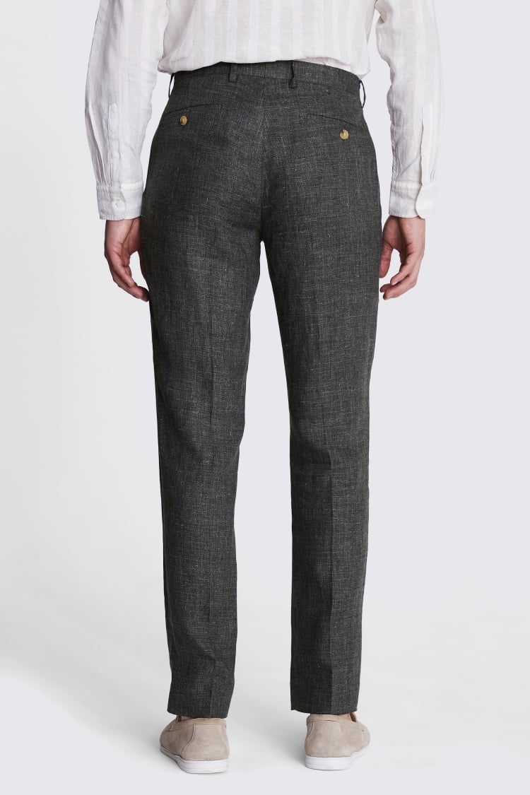 Regular Fit Light Blue Linen Trousers   Buy Online at Moss