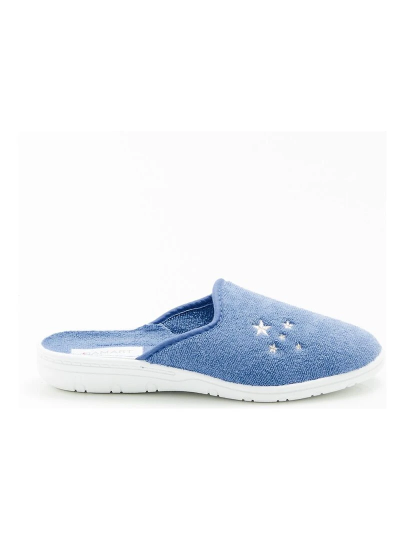 Mules en éponge    Damart   Bleu