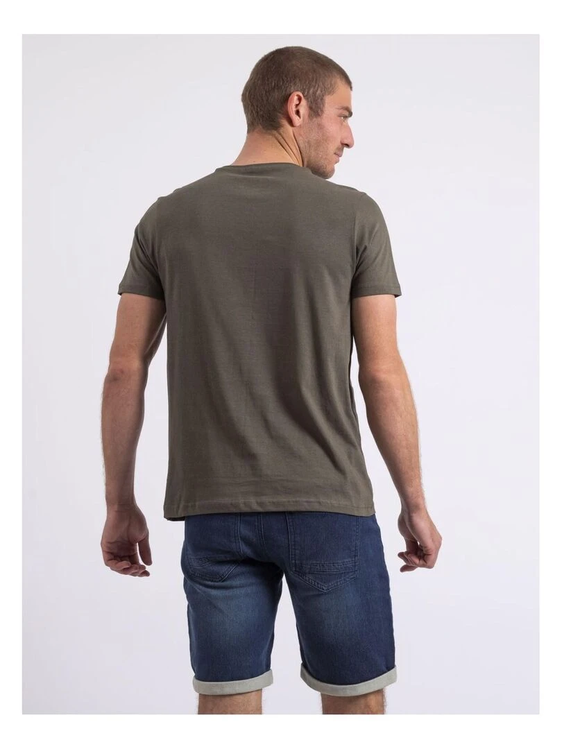 T shirt col rond NIROULIO Kaki