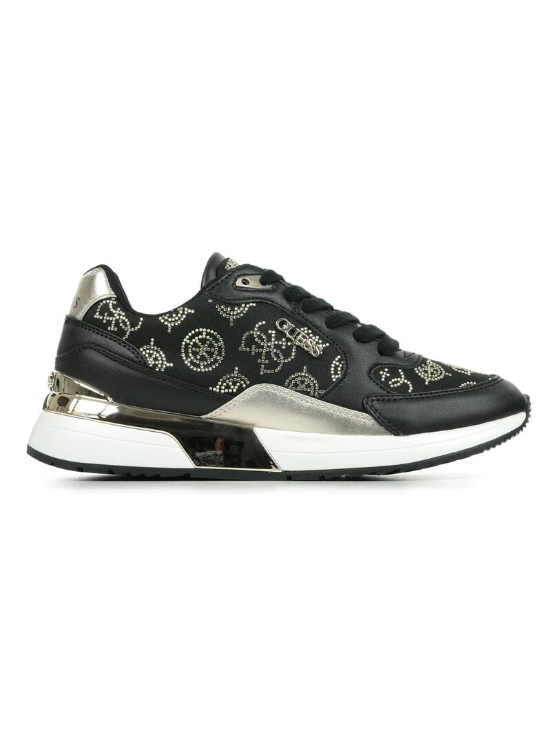 Baskets Guess Moxea 10 Noir Doré Blanc
