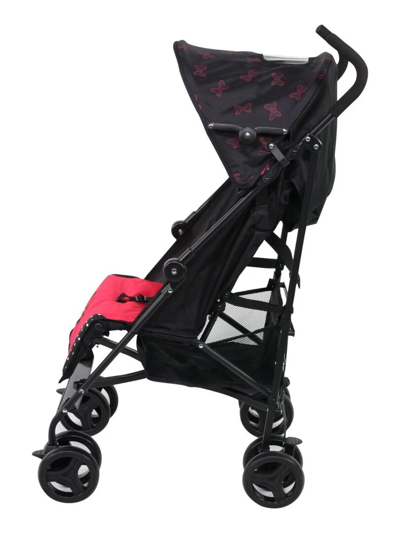 Poussette Canne Luxe Jet De 6 À 36 Mois   Mickey   Noir Rouge