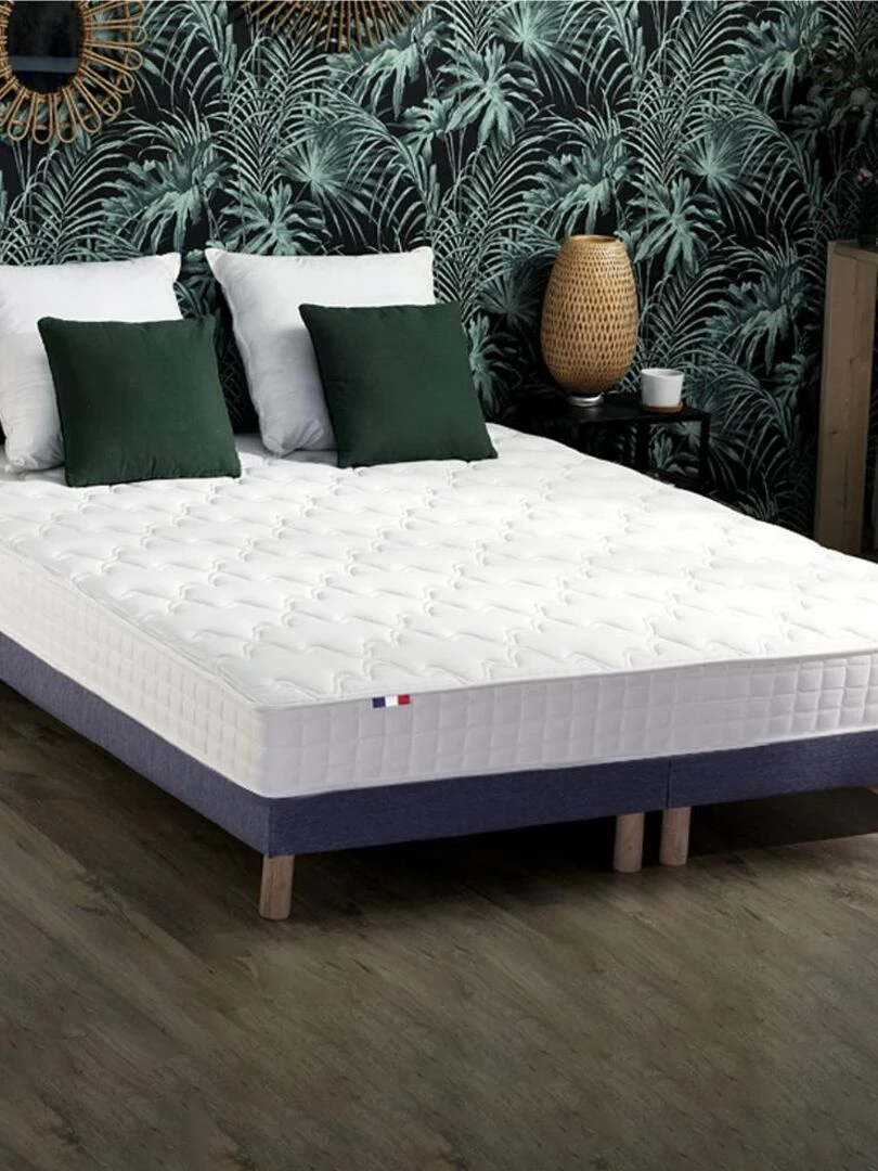 Matelas accueil mémoire de forme MAM AZUR Made in France Blanc