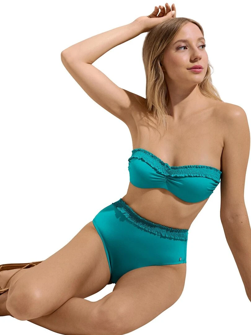 Haut maillot de bain bandeau préformé sans armatures Las Vegas   Vert