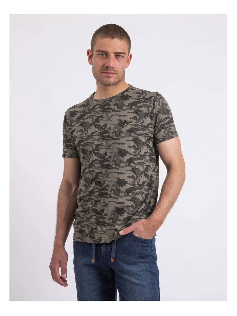 T shirt col rond NILIMOUR Kaki