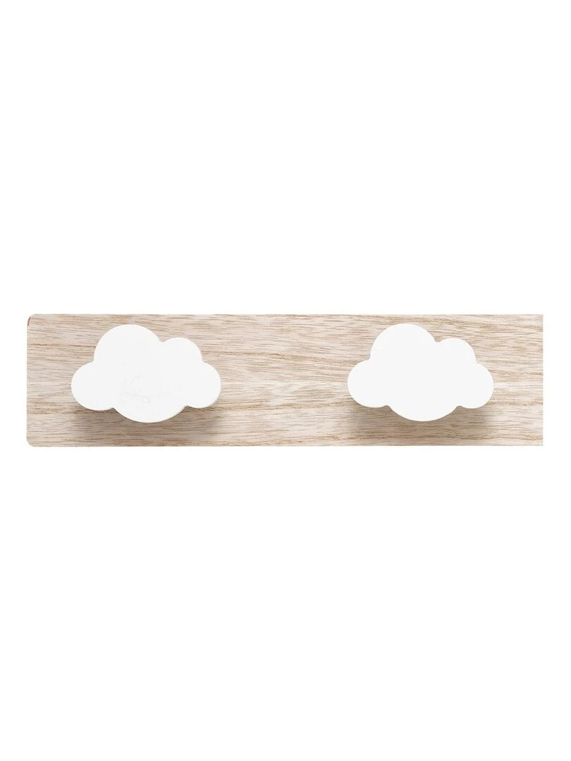 Patère formes nuages X4 Beige