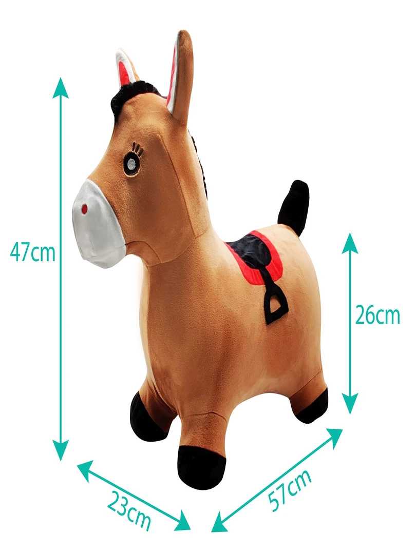 Cheval Sauteur Gonflable En Peluche N/A