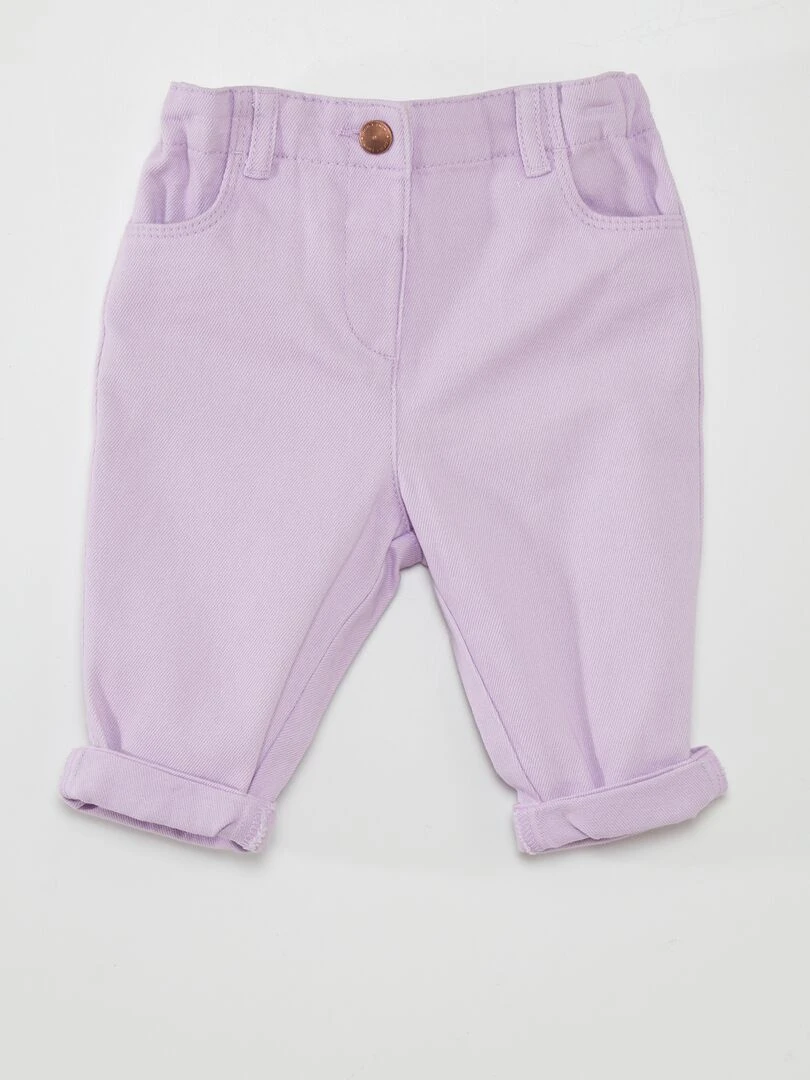 Pantalon paperbag Violet