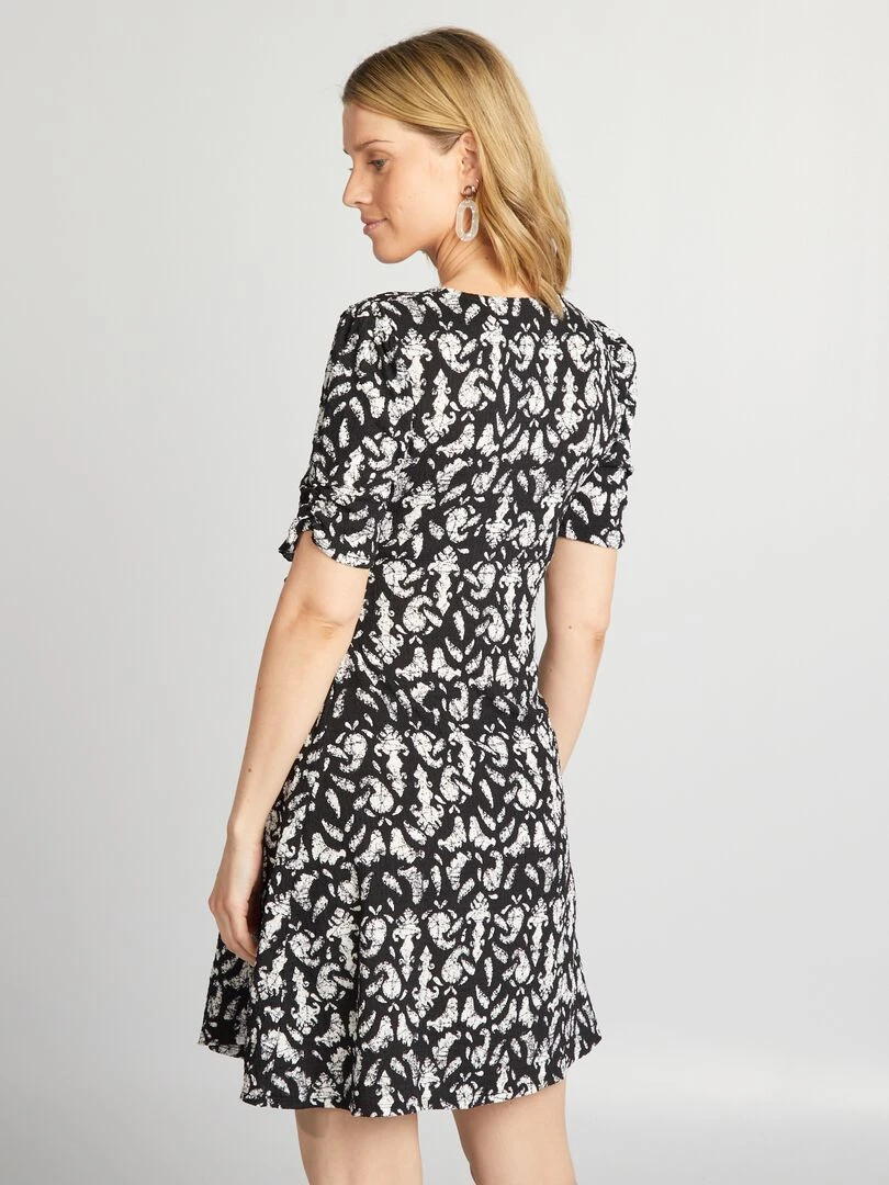 Robe courte grossesse   Noir/blanc