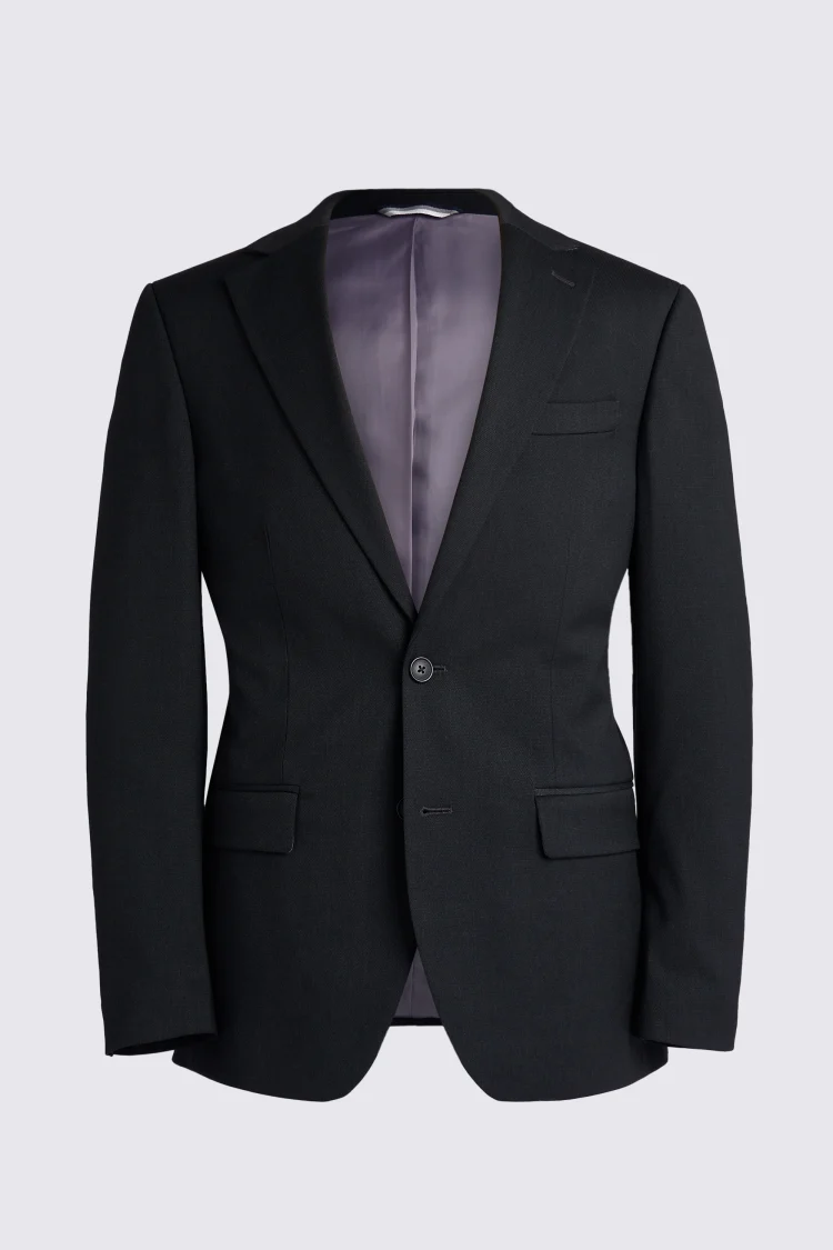 Regular Fit Blue Birdseye Trousers   Buy Online at Moss