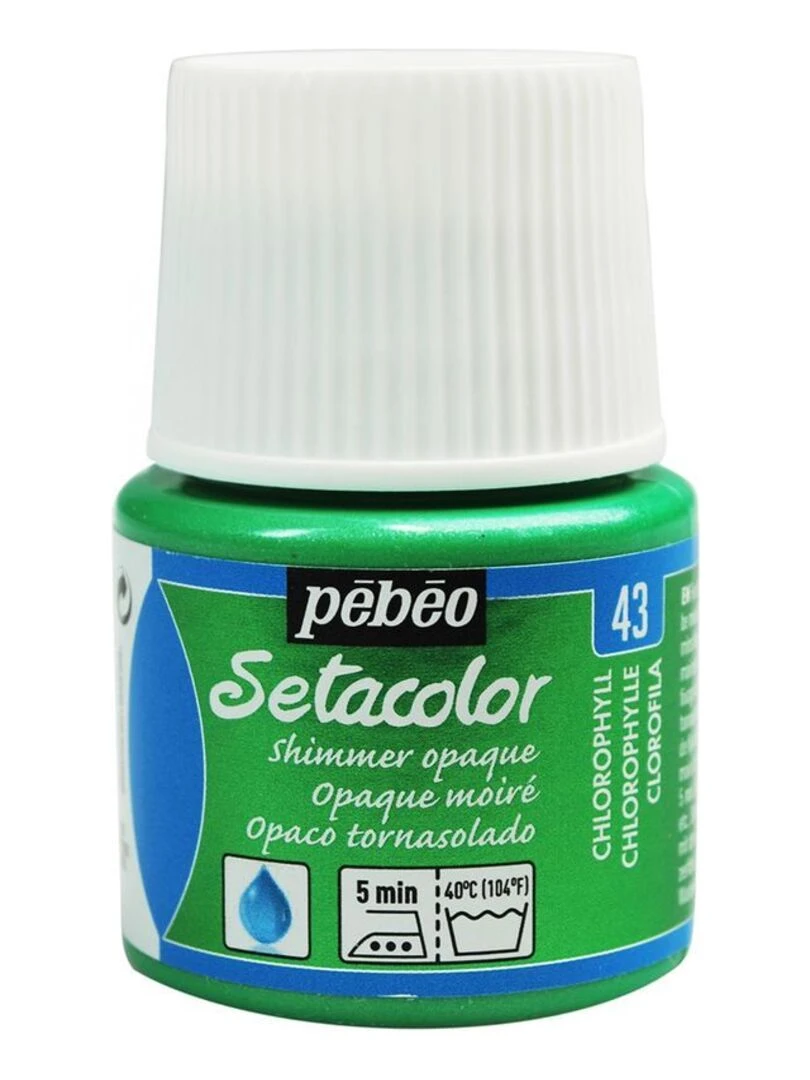 Peinture textile Setacolor opaque effet métallique   Chlorophylle   45 ml   N/A