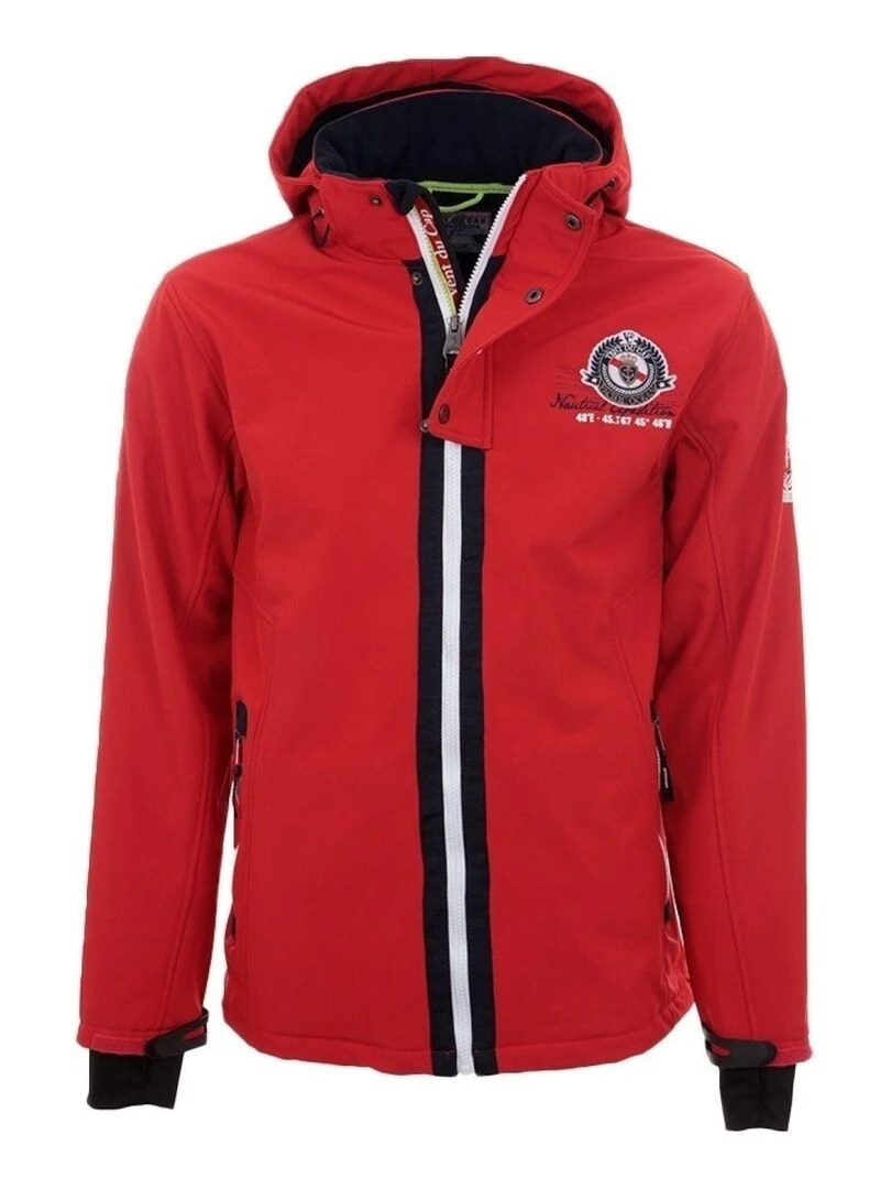 Blouson softshell garçon ECETOM VENT DU CAP Rouge