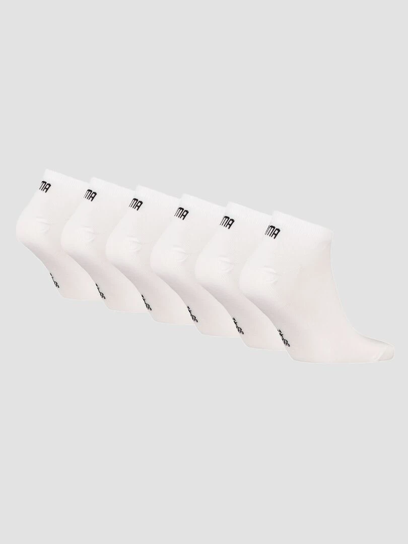 Lot de 6 paires de chaussettes unisex 'Puma' Blanc