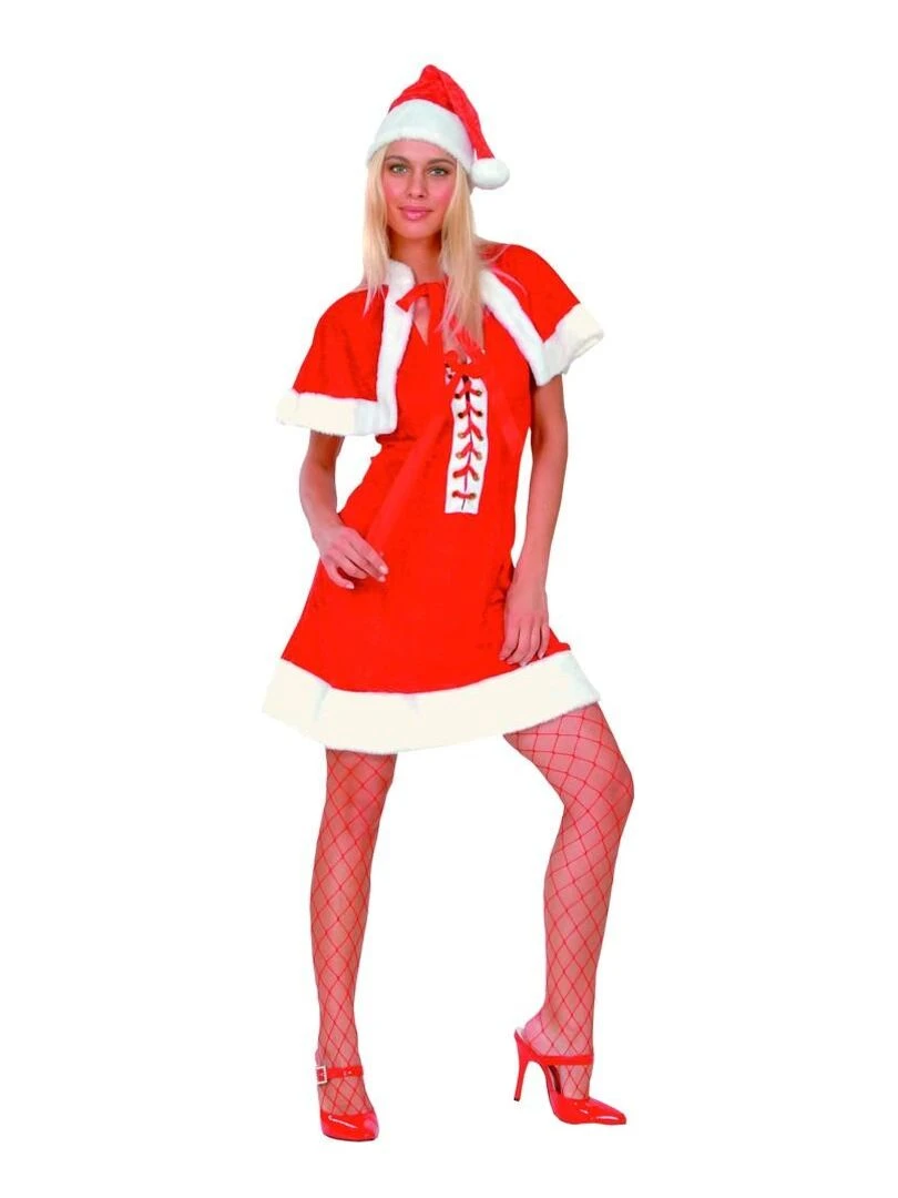 Costume Mère Noël Luxe Rouge