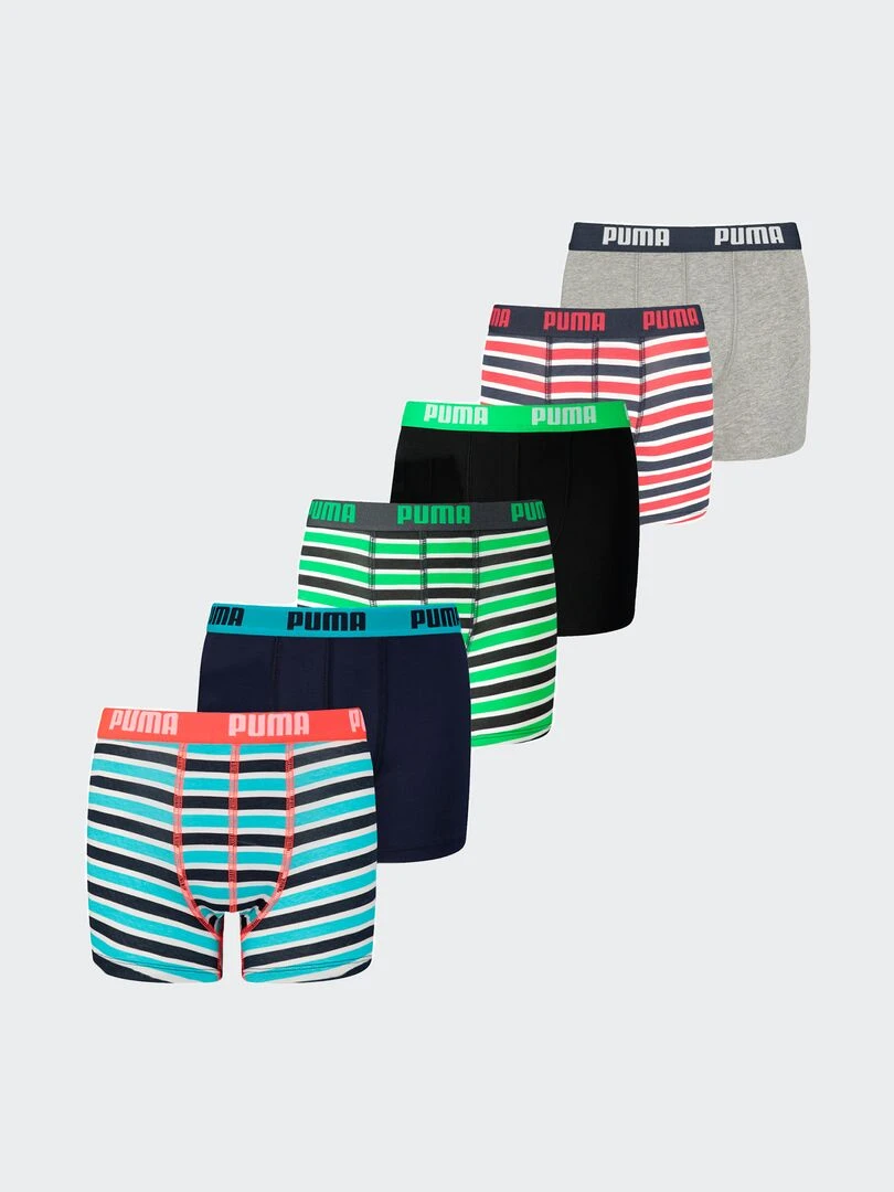 Lot de 6 boxers 'Puma' Multicolore