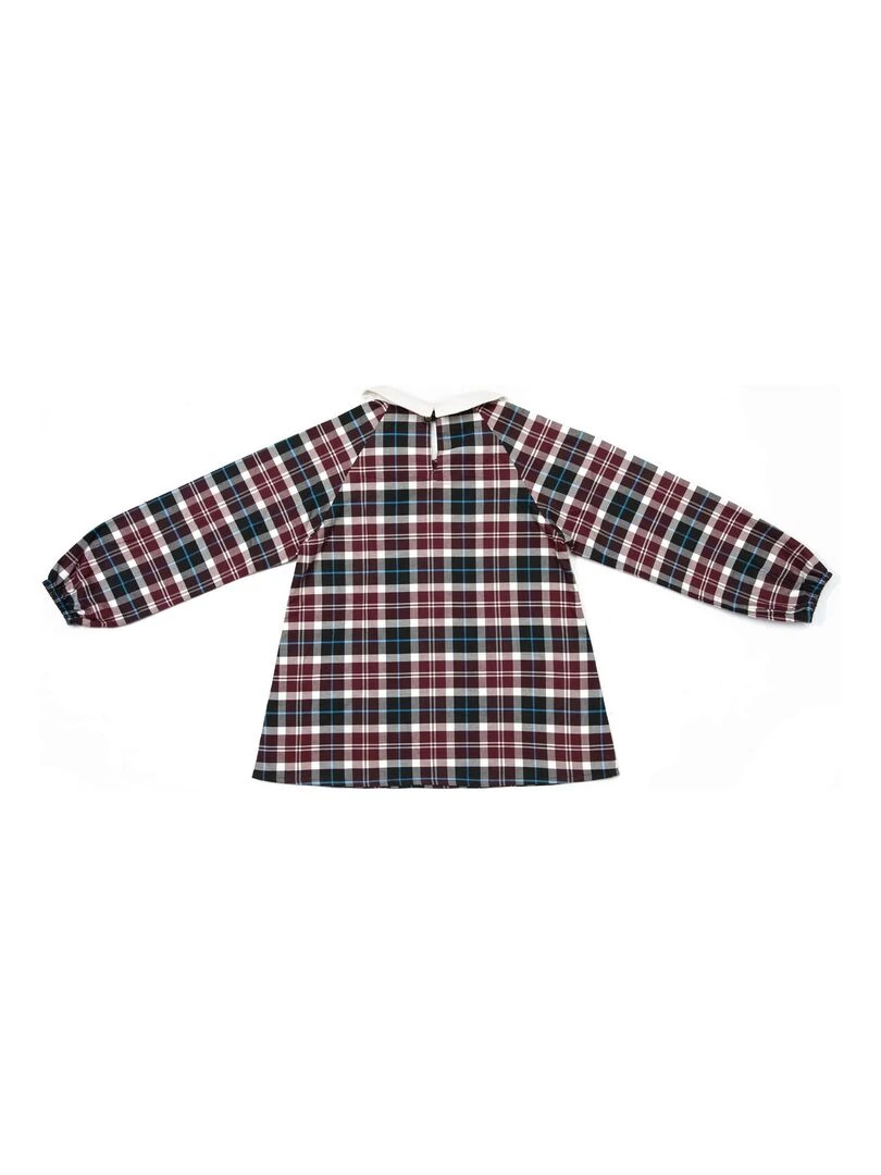 Blouse Col CLAUDINE   Carrx Violet Prune Bleu    'LA FAUTE A VOLTAIRE'   Bordeaux