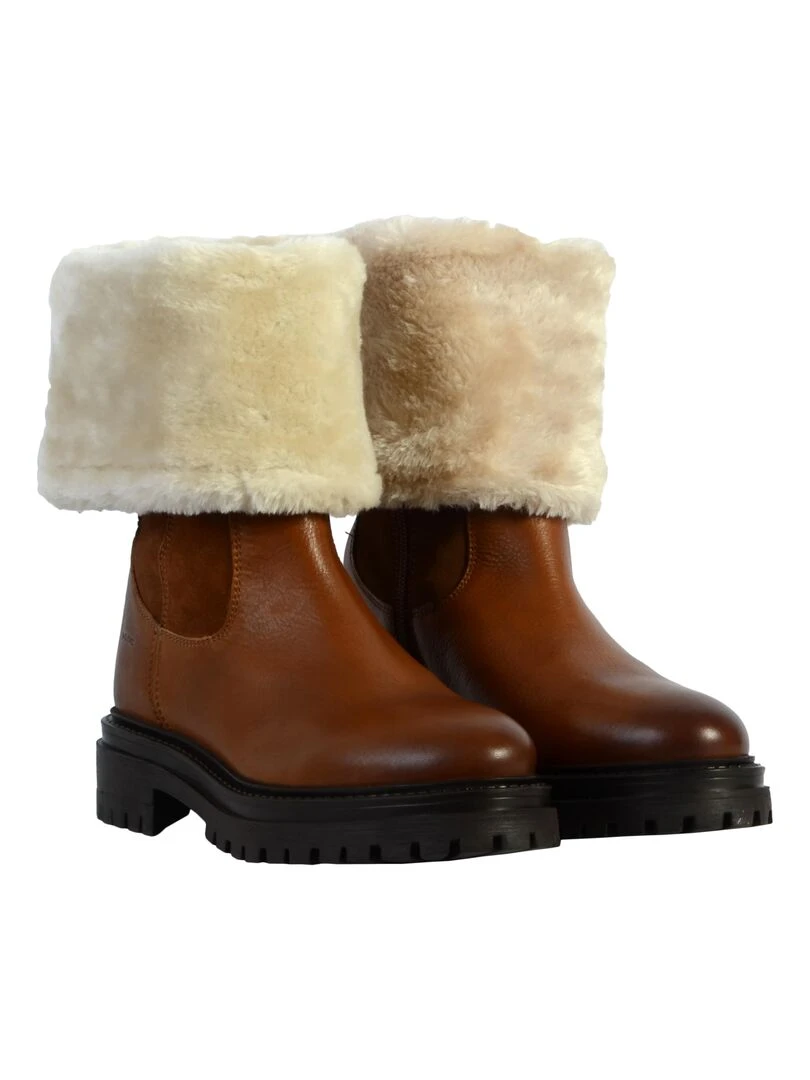 Bottes Cuir Geox Iridea   Marron