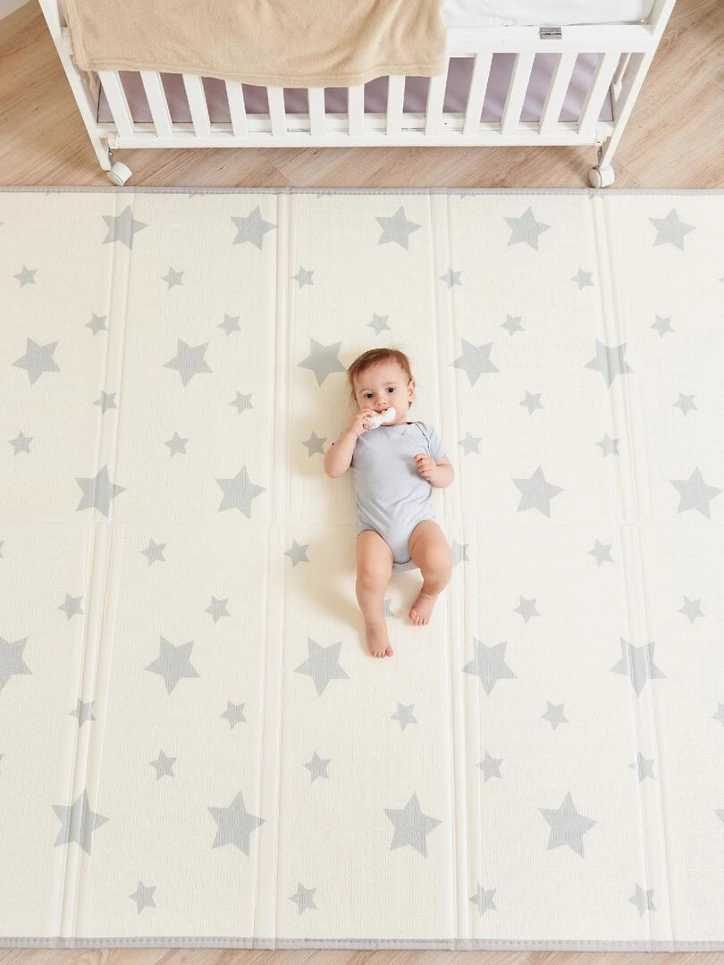 Tapis de Jeu en mousse épais et pliable pour enfants PINK PANDA XL SUPERBE BEBE Blanc Rose