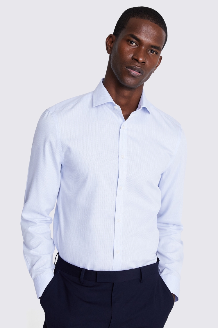 Slim Fit Sky Dobby Non-Iron Shirt