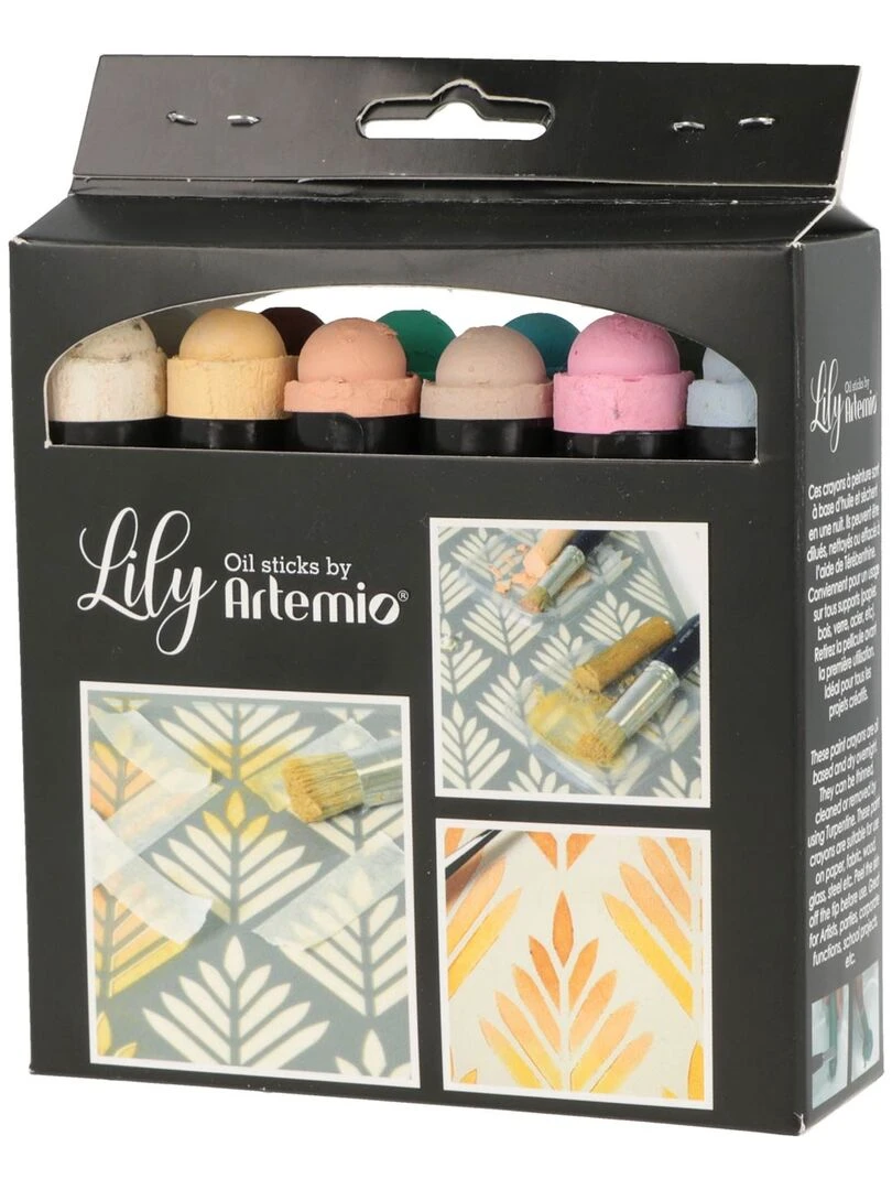 12 crayons de peinture à l'huile   Couleurs pastel   N/A