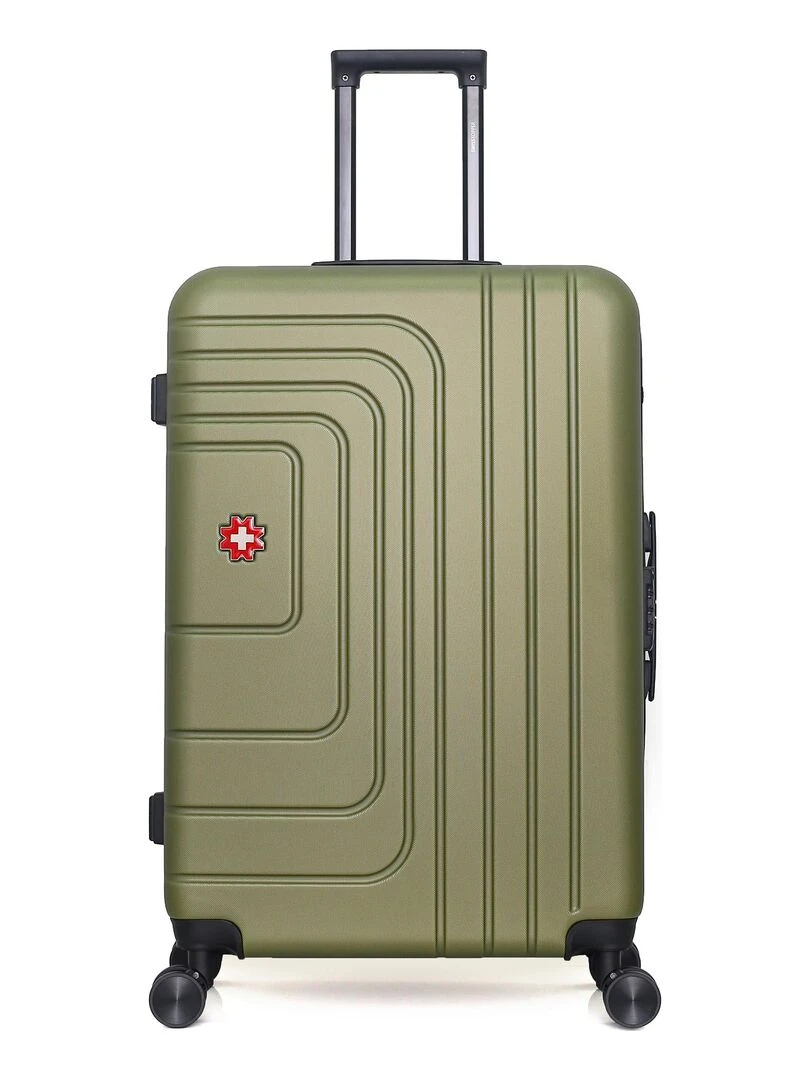 Set de 3 Valises Rigides Grand Format Taille Moyenne et Valise Cabine RUTI Vert kaki