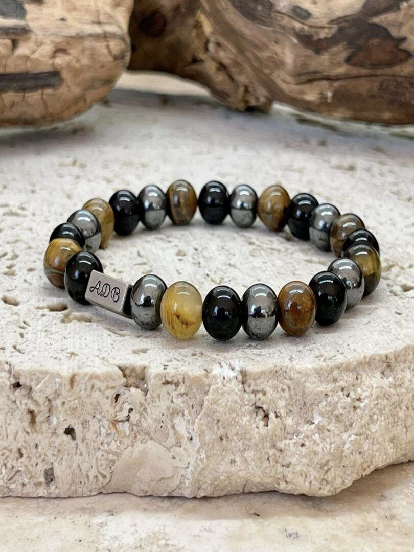 Bracelet triple protection   Marron