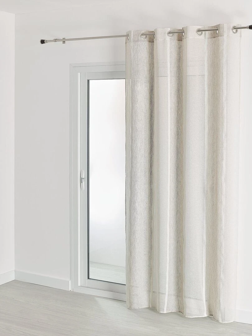 Voilage esprit campagne Beige
