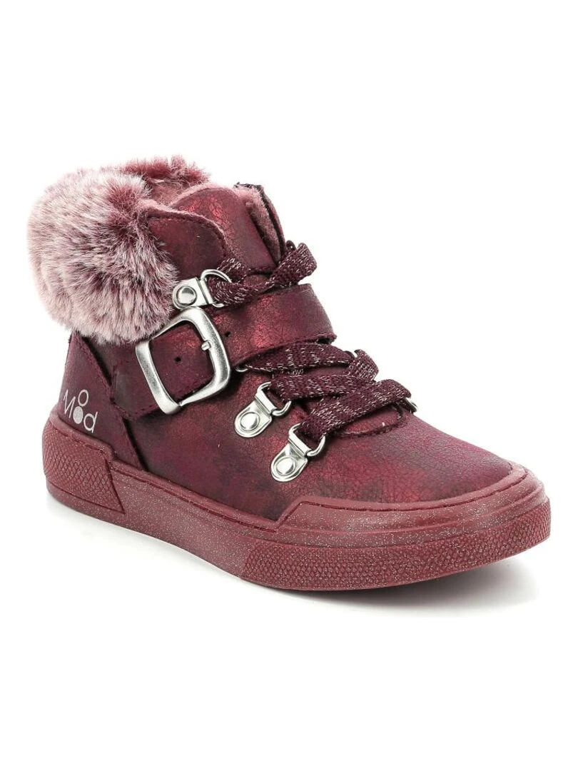 Boots Synthetique Arisnow Bordeaux