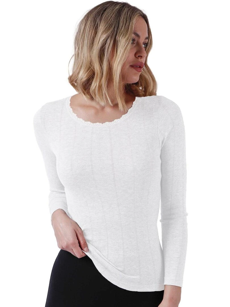 Top manches longues Desagujado Blanc