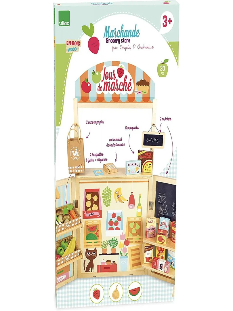 Marchande Jour De Marche En Bois   N/A