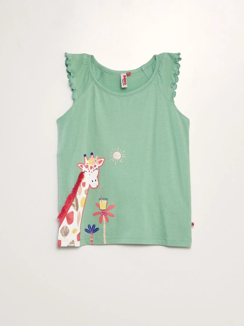 Pyjama court débardeur + short   2 pièces   Bleu