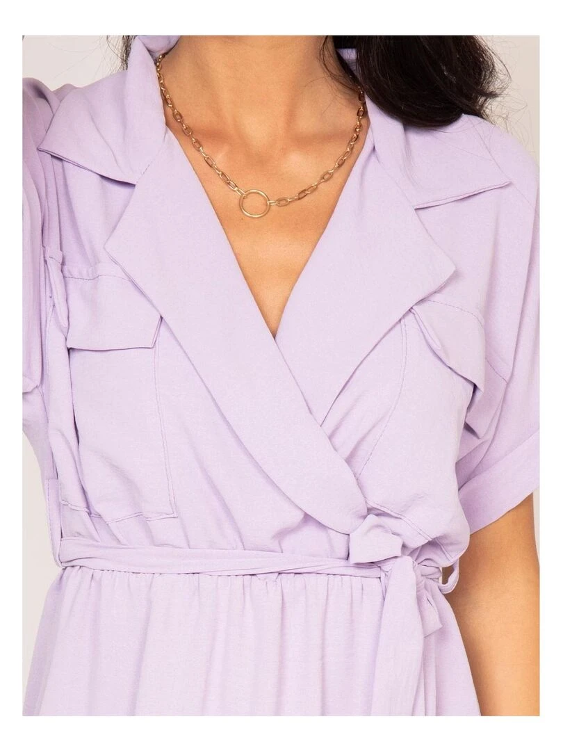 Robe courte IJOLY   Violet clair