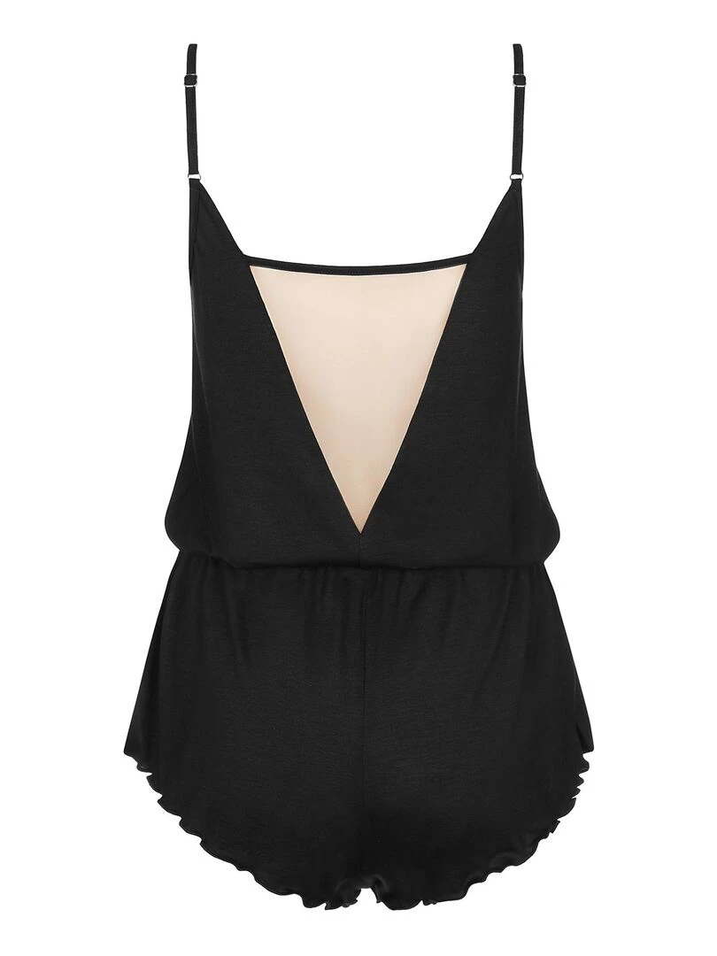 Pyjama combishort de nuit Dione   Noir