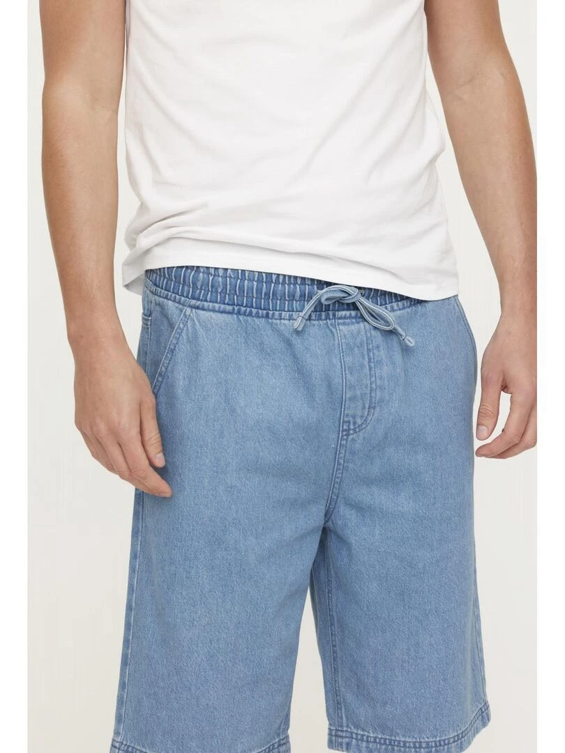 Lee Cooper   Short coton loose NORITO   Bleu ciel