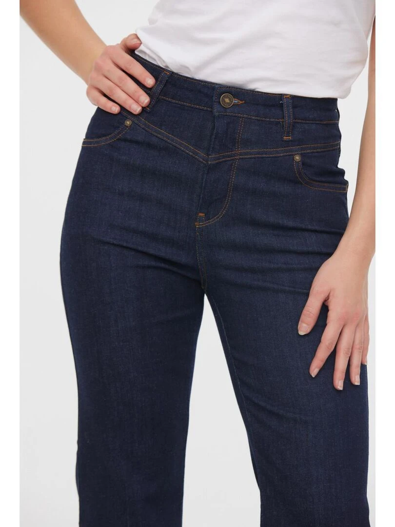 Lee Cooper   Jean coton flare JILIANE   Bleu