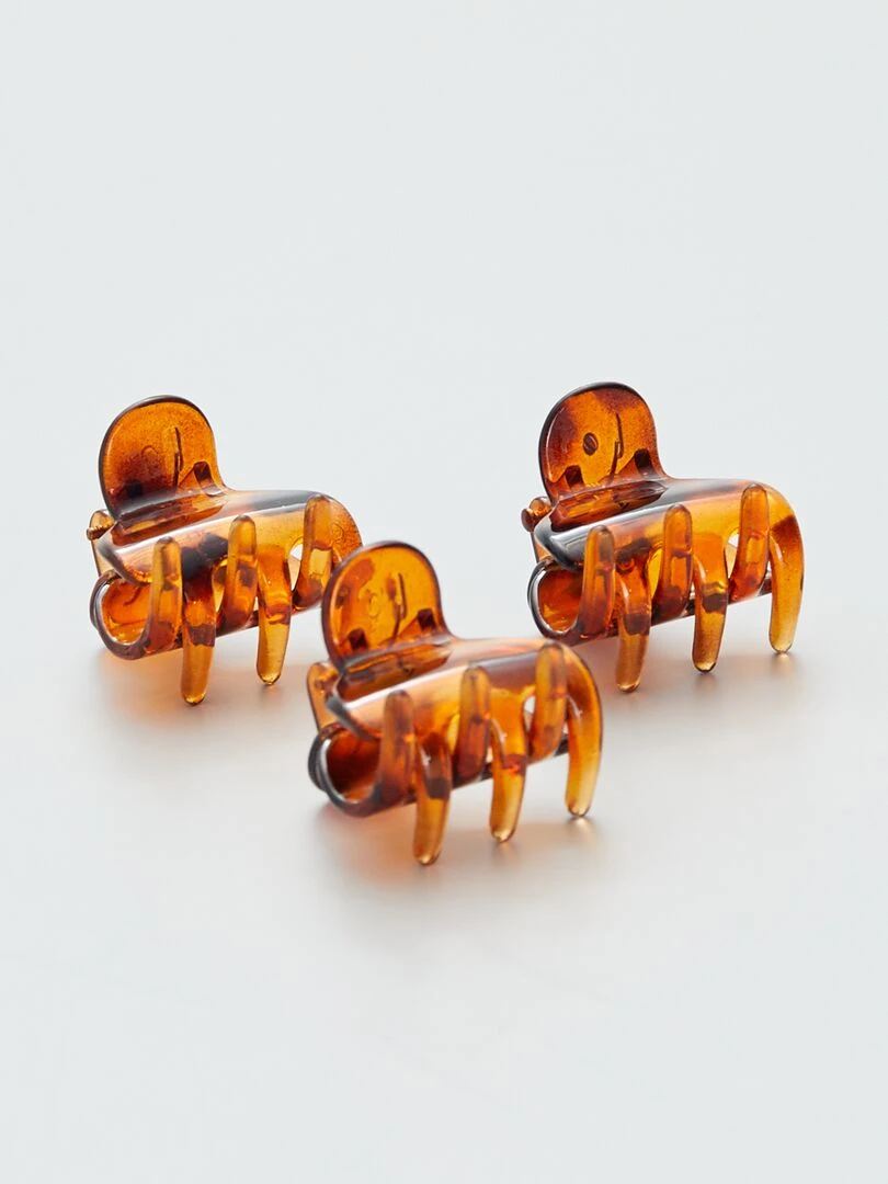 Lot de 3 pinces crabes écaille