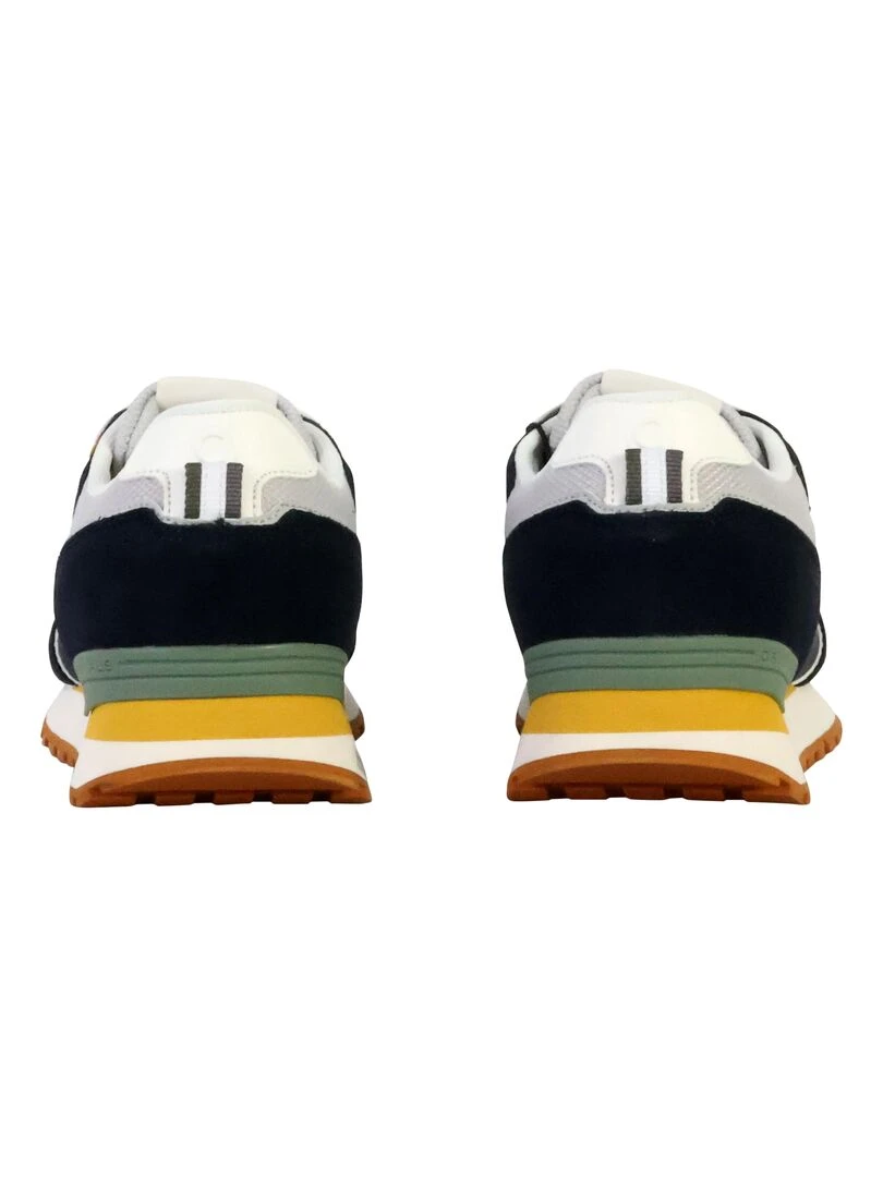 Basket Cuir Colmar Travis Block   Bleu