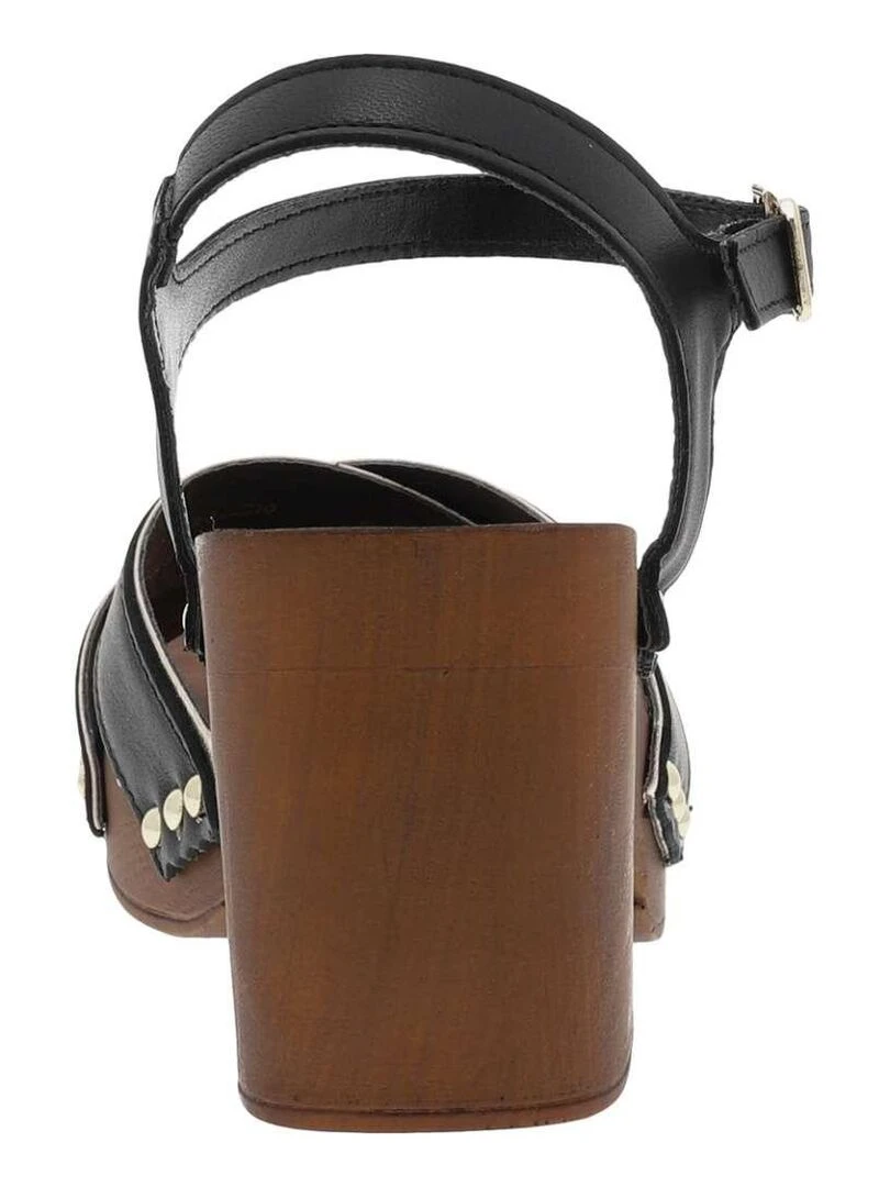 MARCO TOZZI   Nu pieds cuir talon bottier haut   Noir